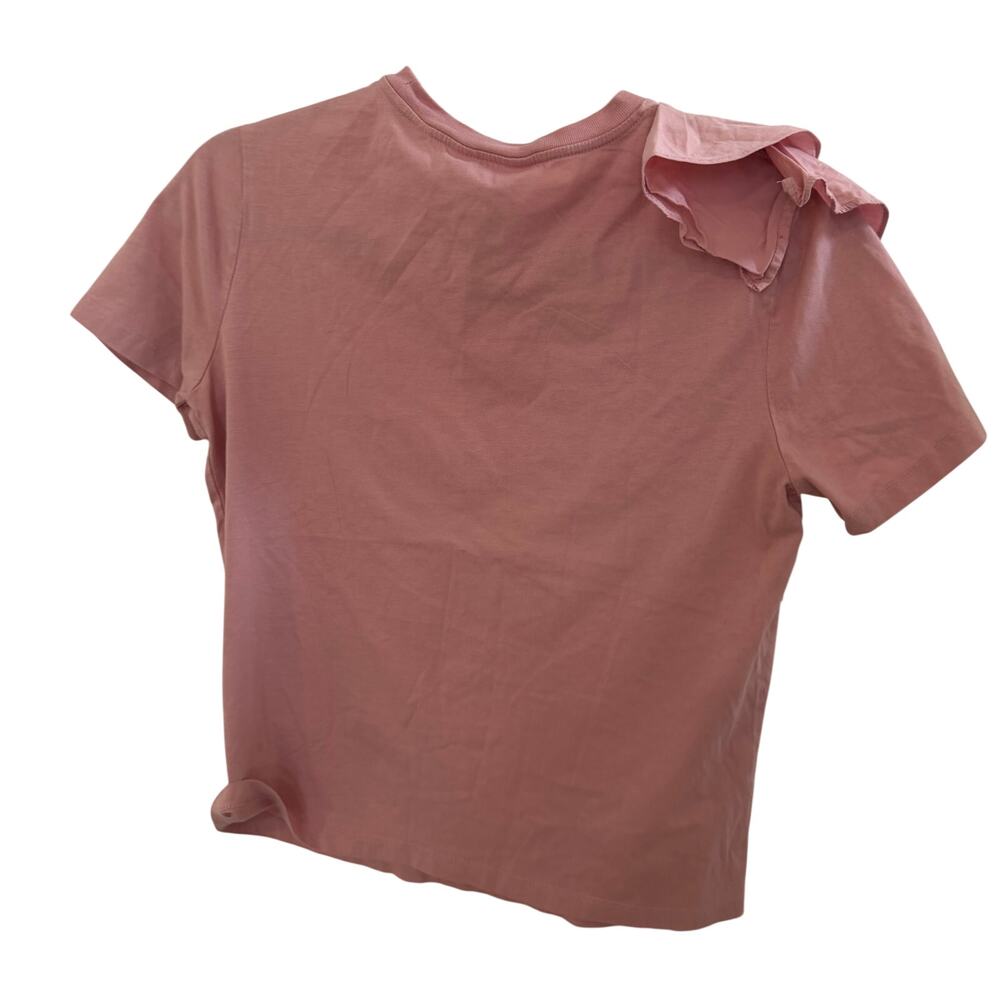 Ted Baker London pink Muave sz 1 dressy top w floral decorative design in front - Picture 6 of 10